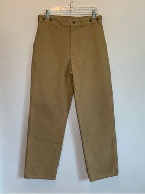 Filson Pants Dry Tin Cloth Canvas Work Pants 31x30 Suspender Buttons